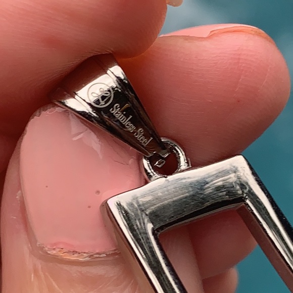 New Stainless Steel Musical Note Charm - Picture 4 of 5